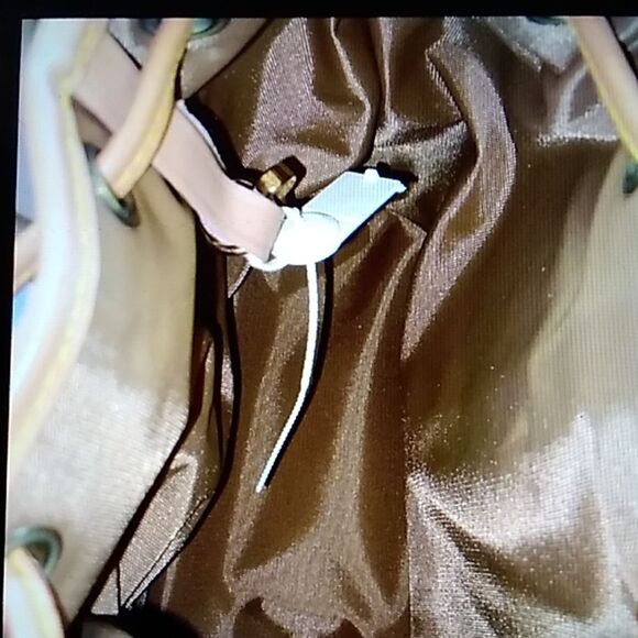 Vintage Authentic Hunting World Nylon W/ Leather Crossbody Bag Black White Tan - Picture 15 of 16